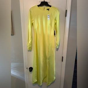 Express women’s XS petite dress, yellow